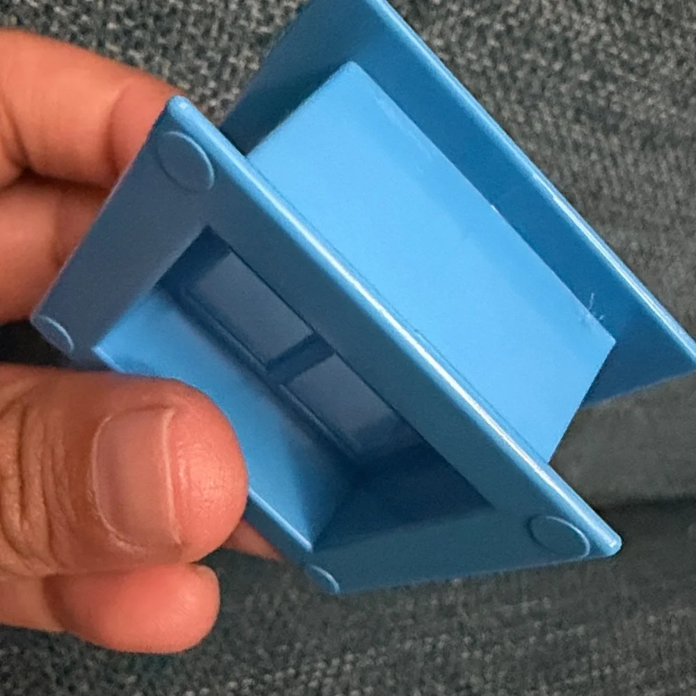 Lego dull missing piece -Blue Square Window Frame